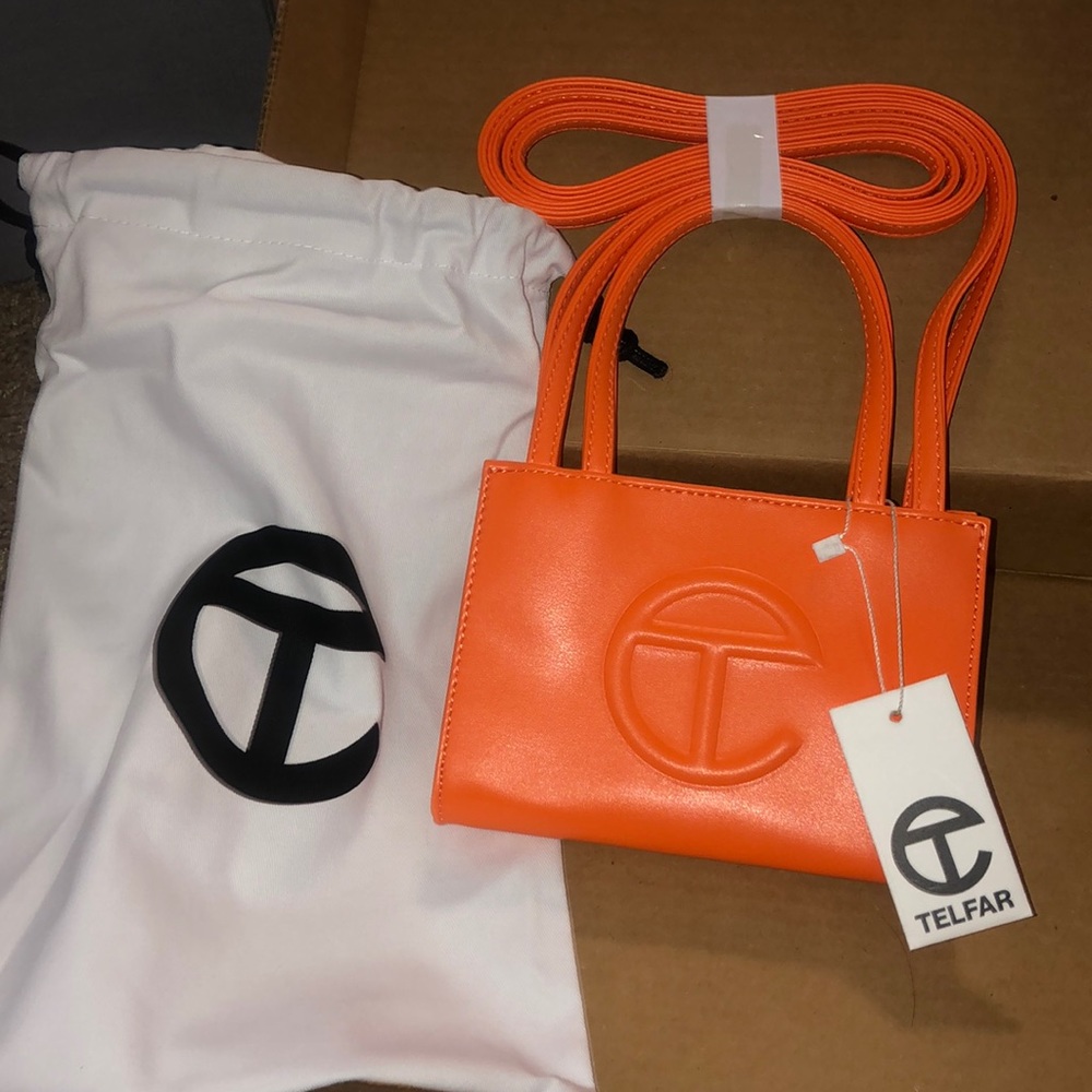 Small Orange Telfar Bag